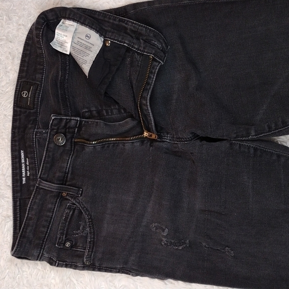Ag Adriano Goldschmied The Farrah Light Black Five Pocket High Rise Skinny Jean - Picture 3 of 15